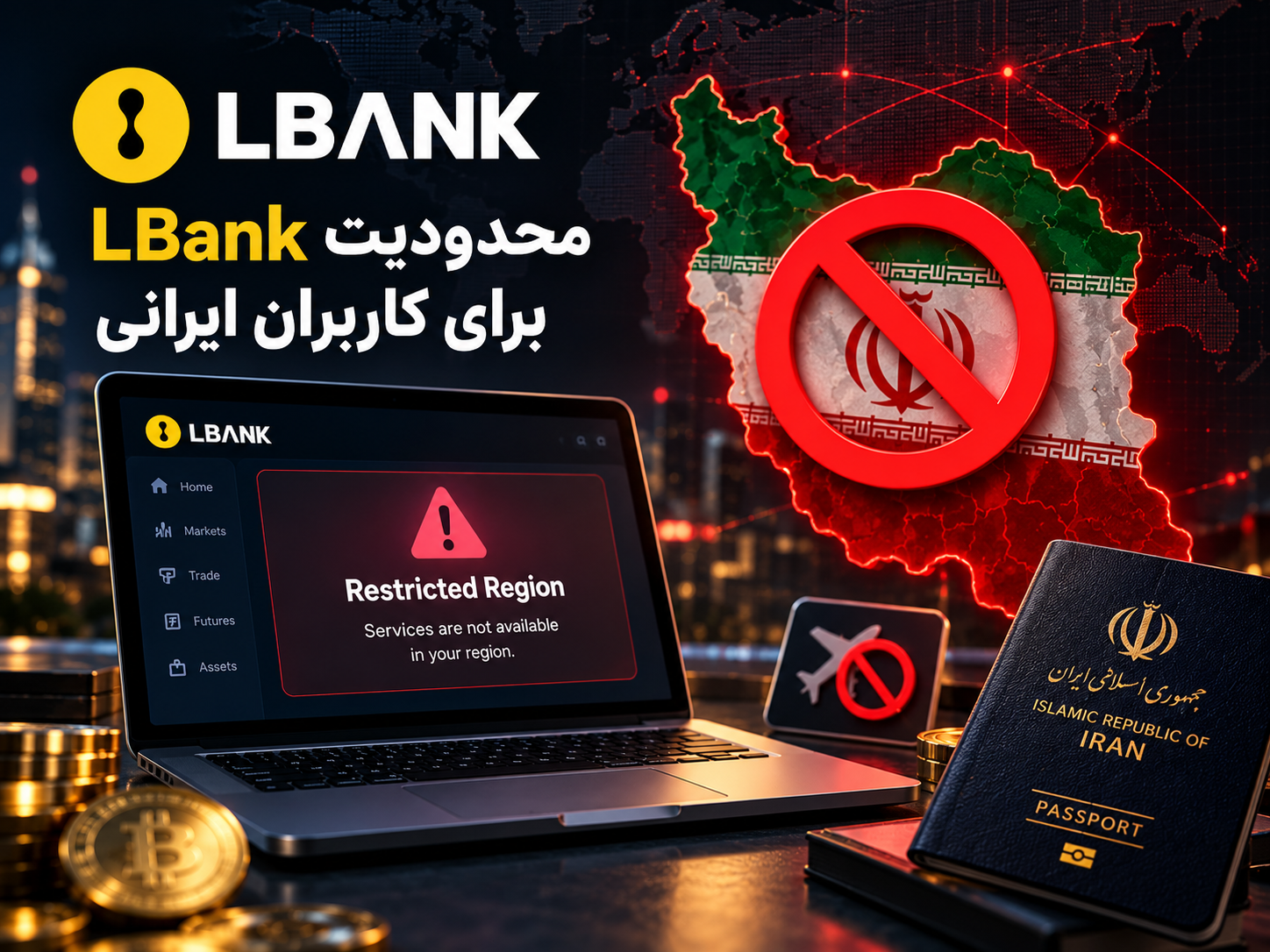 محدودیت صرافی LBank برای کاربران ایرانی