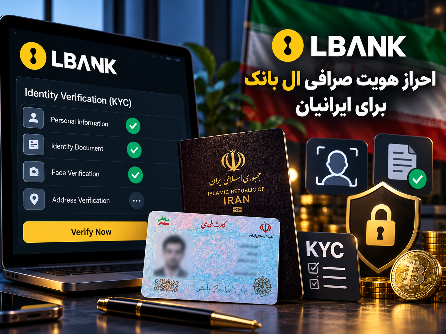 احراز هویت صرافی ال بانک برای ایرانیان